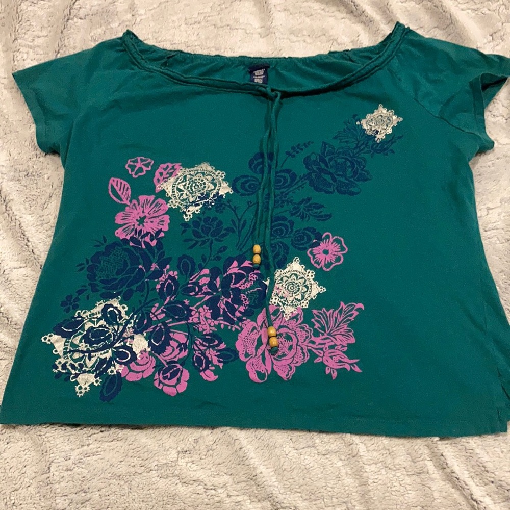 2/$15 Floral Tie Top